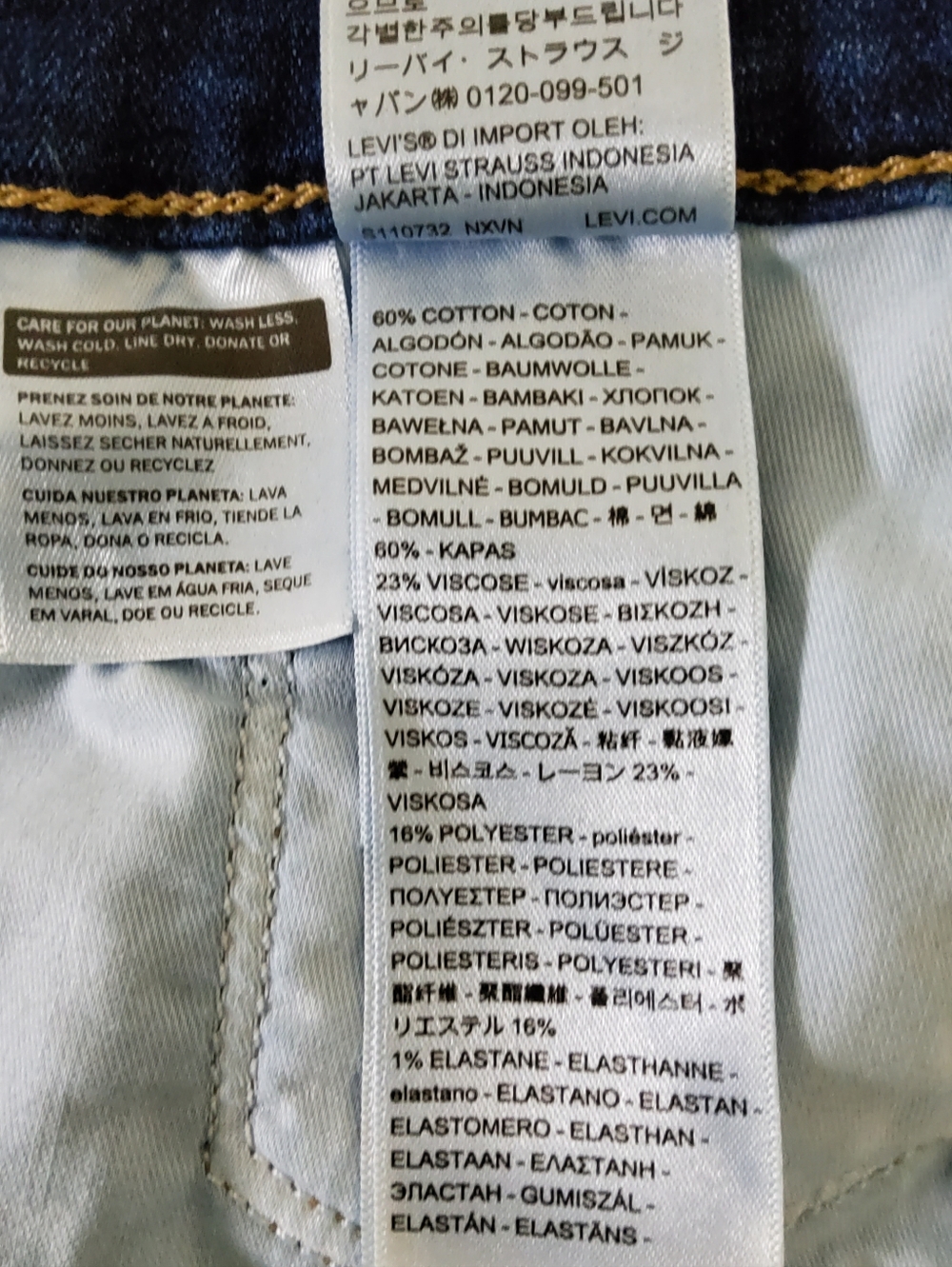 Levi's Womens 311 Shaping Capri Demin Jeans Medium Wash Size 28 - Picture 11 of 12